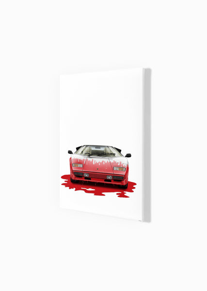 Lamborghini Countach (white, red)