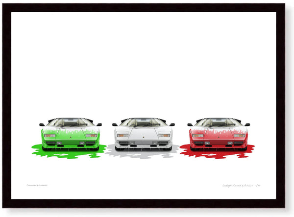 Lamborghini Countach (tricolore)
