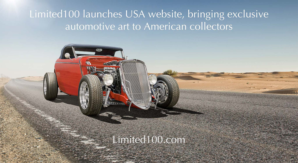 Limited100 launches USA website, bringing exclusive automotive art to American collectors