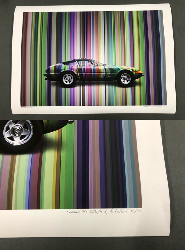 Framed Technicolour Car Wall Art Prints