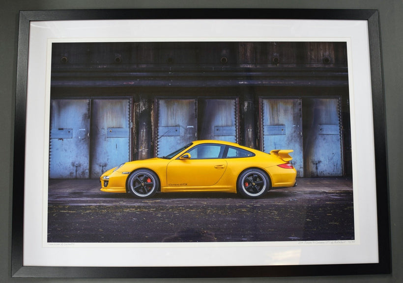 Framed Yellow Car Wall Art Prints