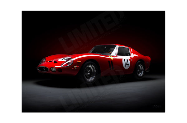 Ferrari 250 GTO (front) A3 (297 x 420 mm / 11.7 x 16.5 in) / Aluminium Composite / No Mount