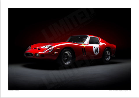 Ferrari 250 GTO (front) A3 (297 x 420 mm / 11.7 x 16.5 in) / Print-Only (Fine Art Paper) / No Mount