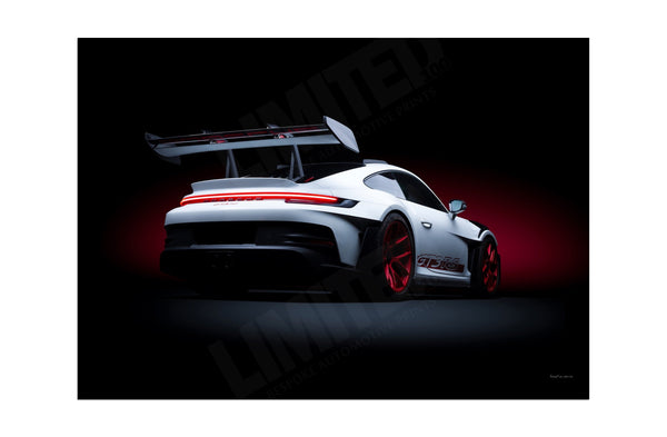 Porsche 911 GT3 RS (992) A3 (297 x 420 mm / 11.7 x 16.5 in) / Aluminium Composite / No Mount