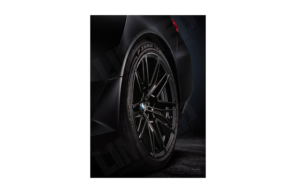 BMW M5 (G90) wheel A3 (297 x 420 mm / 11.7 x 16.5 in) / Aluminium Composite / No Mount