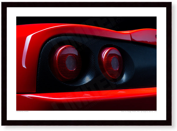 Ferrari 360 Challenge (detail) A3 (297 x 420 mm / 11.7 x 16.5 in) / Black Wood Frame (Printed on Fine Art Paper) / No