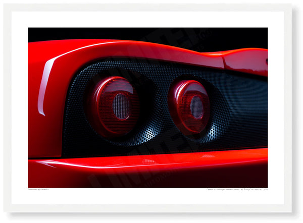 Ferrari 360 Challenge (detail) A3 (297 x 420 mm / 11.7 x 16.5 in) / White Wood Frame (Printed on Fine Art Paper) / No