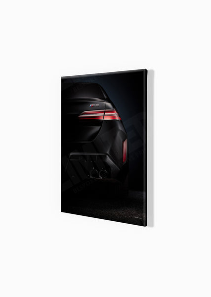BMW M5 (G90) A3 (297 x 420 mm / 11.7 x 16.5 in) / Canvas Print (Mounted on Wood Internal Frame) / No Mount