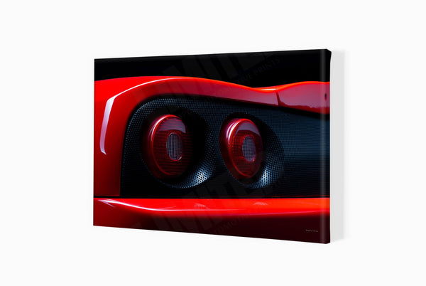 Ferrari 360 Challenge (detail) A3 (297 x 420 mm / 11.7 x 16.5 in) / Canvas Print (Mounted on Wood Internal Frame) / No
