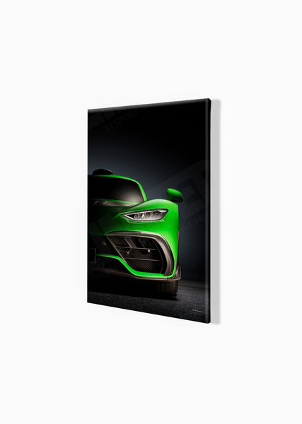 Mercedes-AMG ONE - A3 (297 x 420 mm / 11.7 x 16.5 in) / Canvas Print (Mounted on Wood Internal Frame) / No Mount