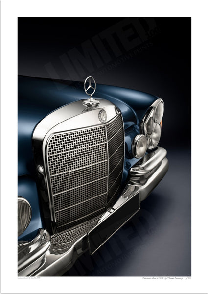 Mercedes Benz 250 SE (W108) A3 (297 x 420 mm / 11.7 x 16.5 in) / Print Only (Fine Art Paper) / No Mount