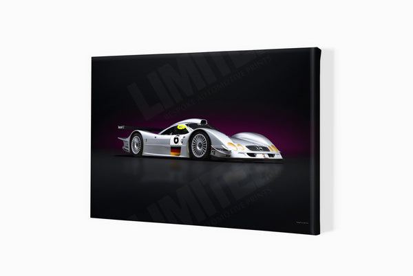 Mercedes-Benz CLR A3 (297 x 420 mm / 11.7 x 16.5 in) / Canvas Print (Mounted on Wood Internal Frame) / No Mount