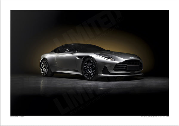 Aston Martin DB12 A3 (297 x 420 mm / 11.7 x 16.5 in) / Print-Only (Fine Art Paper) / No Mount