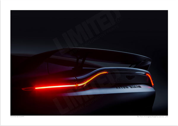 Aston Martin V12 Vantage A3 (297 x 420 mm / 11.7 x 16.5 in) / Print-Only (Fine Art Paper) / No Mount