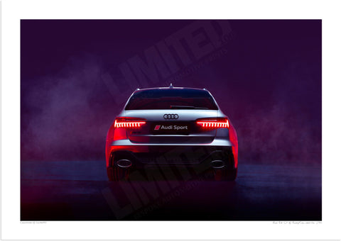 Audi RS6 C8 A3 (297 x 420 mm / 11.7 x 16.5 in) / Print-Only (Fine Art Paper) / No Mount