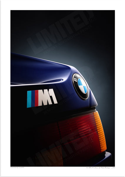 1979 BMW M1 (detail) - A3 (297 x 420 mm / 11.7 x 16.5 in) / Print-Only (Fine Art Paper) / No Mount