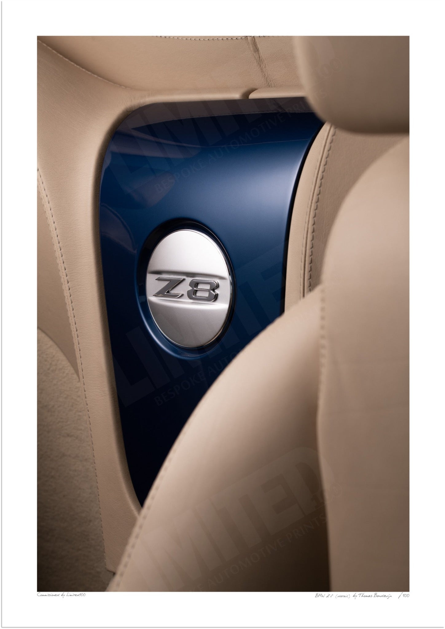 BMW Z8 interior (detail) A3 (297 x 420 mm / 11.7 x 16.5 in) / Print-Only (Fine Art Paper) / No Mount