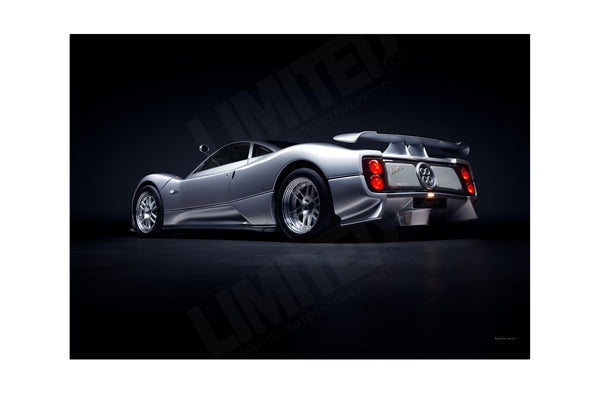 Pagani Zonda C12 A3 (297 x 420 mm / 11.7 x 16.5 in) / Aluminium Composite / No Mount