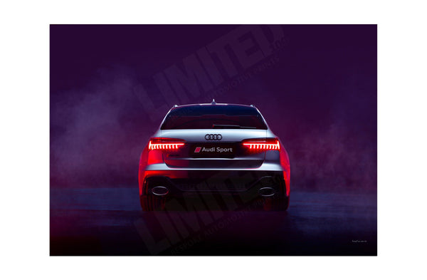 Audi RS6 C8 A3 (297 x 420 mm / 11.7 x 16.5 in) / Aluminium Composite / No Mount