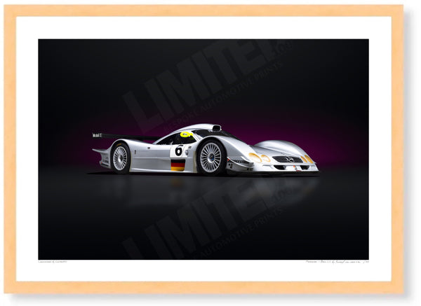 Mercedes-Benz CLR A3 (297 x 420 mm / 11.7 x 16.5 in) / Wood Frame (Printed on Fine Art Paper) / No Mount