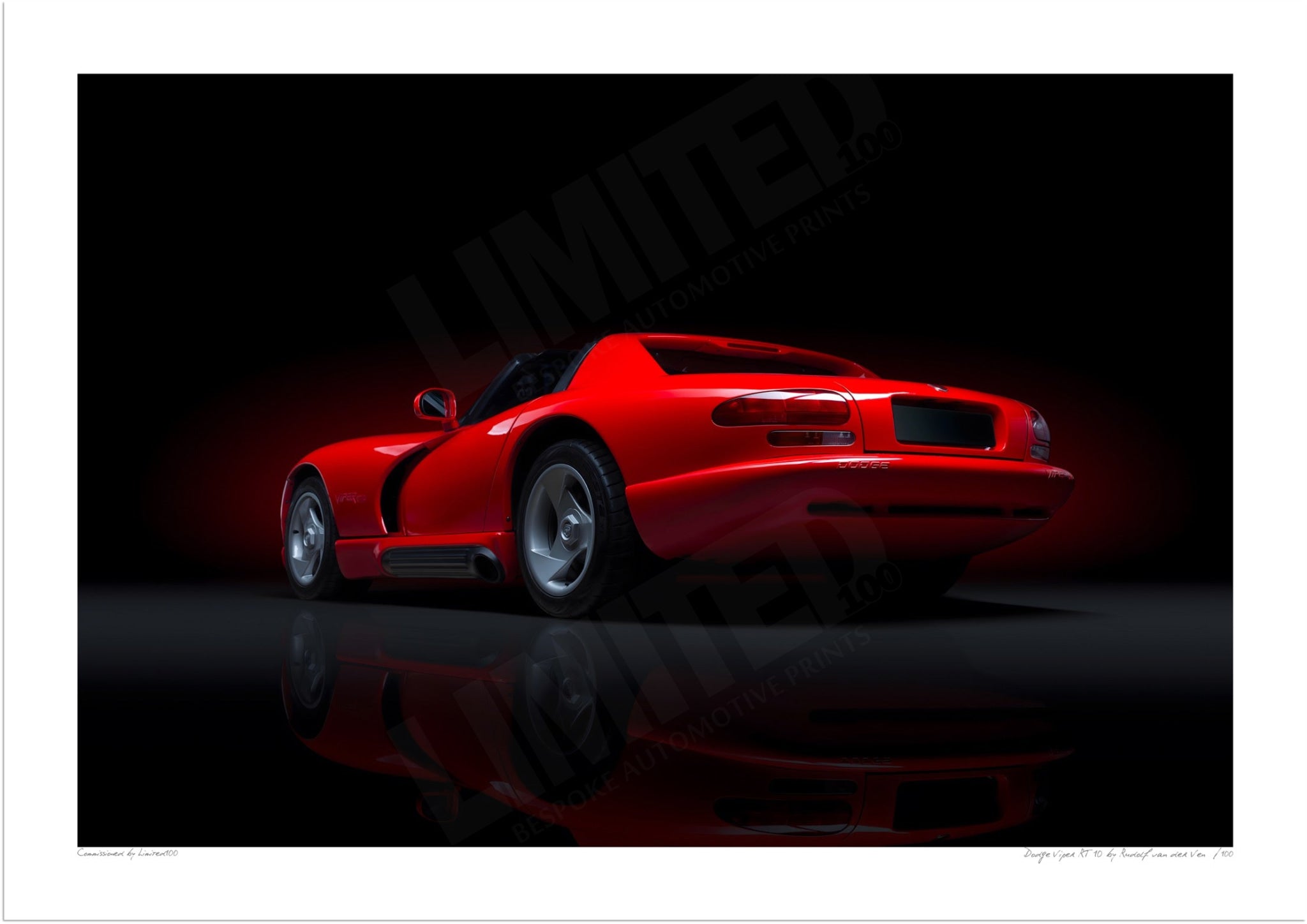 Dodge Viper RT/10 A3 (297 x 420 mm / 11.7 x 16.5 in) / Print-Only (Fine Art Paper) / No Mount