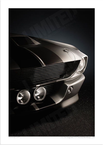 1967 Ford Mustang Shelby GT500 ’Eleanor’ - A3 (297 x 420 mm / 11.7 x 16.5 in) / Print-Only (Fine Art Paper) / No Mount