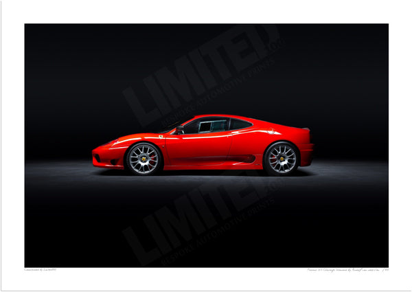 Ferrari 360 Challenge Stradale A3 (297 x 420 mm / 11.7 x 16.5 in) / Print-Only (Fine Art Paper) / No Mount