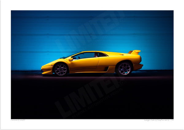 Lamborghini Diablo A3 (297 x 420 mm / 11.7 x 16.5 in) / Print-Only (Fine Art Paper) / No Mount