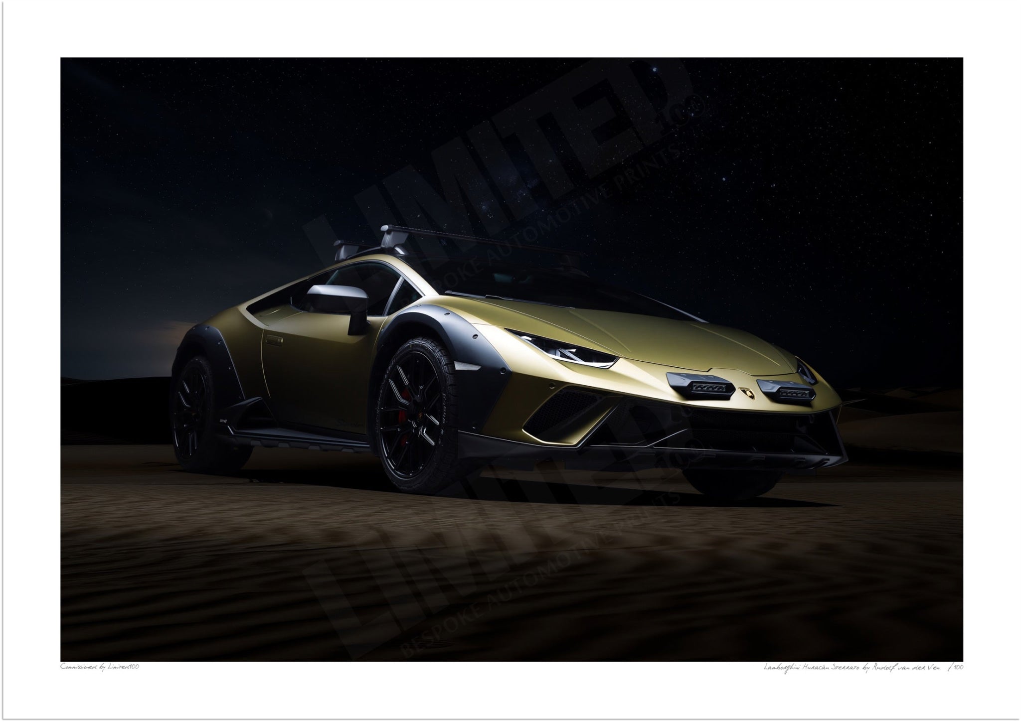Lamborghini Huracán Sterrato A3 (297 x 420 mm / 11.7 x 16.5 in) / Print-Only (Fine Art Paper) / No Mount