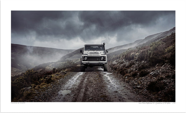 Land Rover Defender 90 in Yorkshire S (420 x 255 mm) / Print-Only (Fine Art Paper) / No Mount