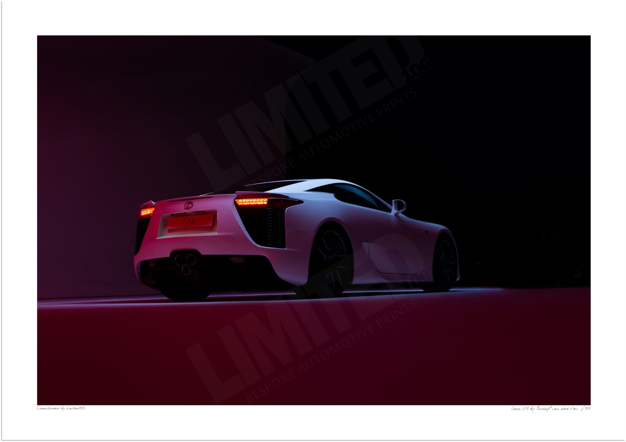 Lexus LFA A3 (297 x 420 mm / 11.7 x 16.5 in) / Print-Only (Fine Art Paper) / No Mount