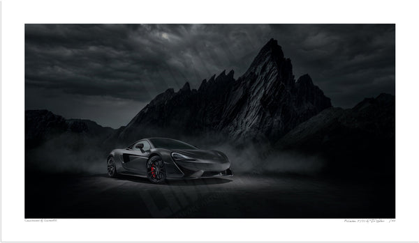 McLaren 570S - S (420 x 244 mm) / Print-Only (Fine Art Paper) / No Mount