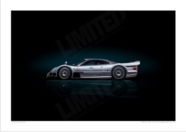 Mercedes-Benz CLK GTR A3 (297 x 420 mm / 11.7 x 16.5 in) / Print-Only (Fine Art Paper) / No Mount