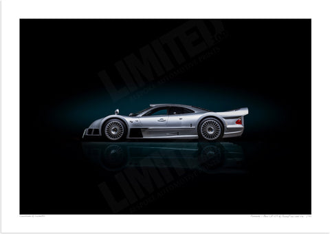 Mercedes-Benz CLK GTR A3 (297 x 420 mm / 11.7 x 16.5 in) / Print-Only (Fine Art Paper) / No Mount