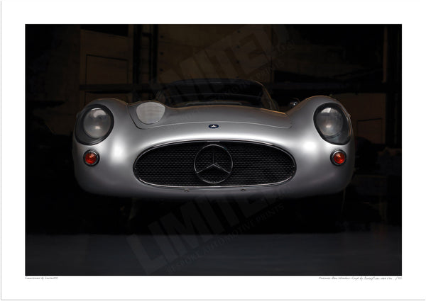 Mercedes-Benz 300 SLR “Uhlenhaut Coupé” - A3 (297 x 420 mm / 11.7 x 16.5 in) / Print-Only (Fine Art Paper) / No Mount
