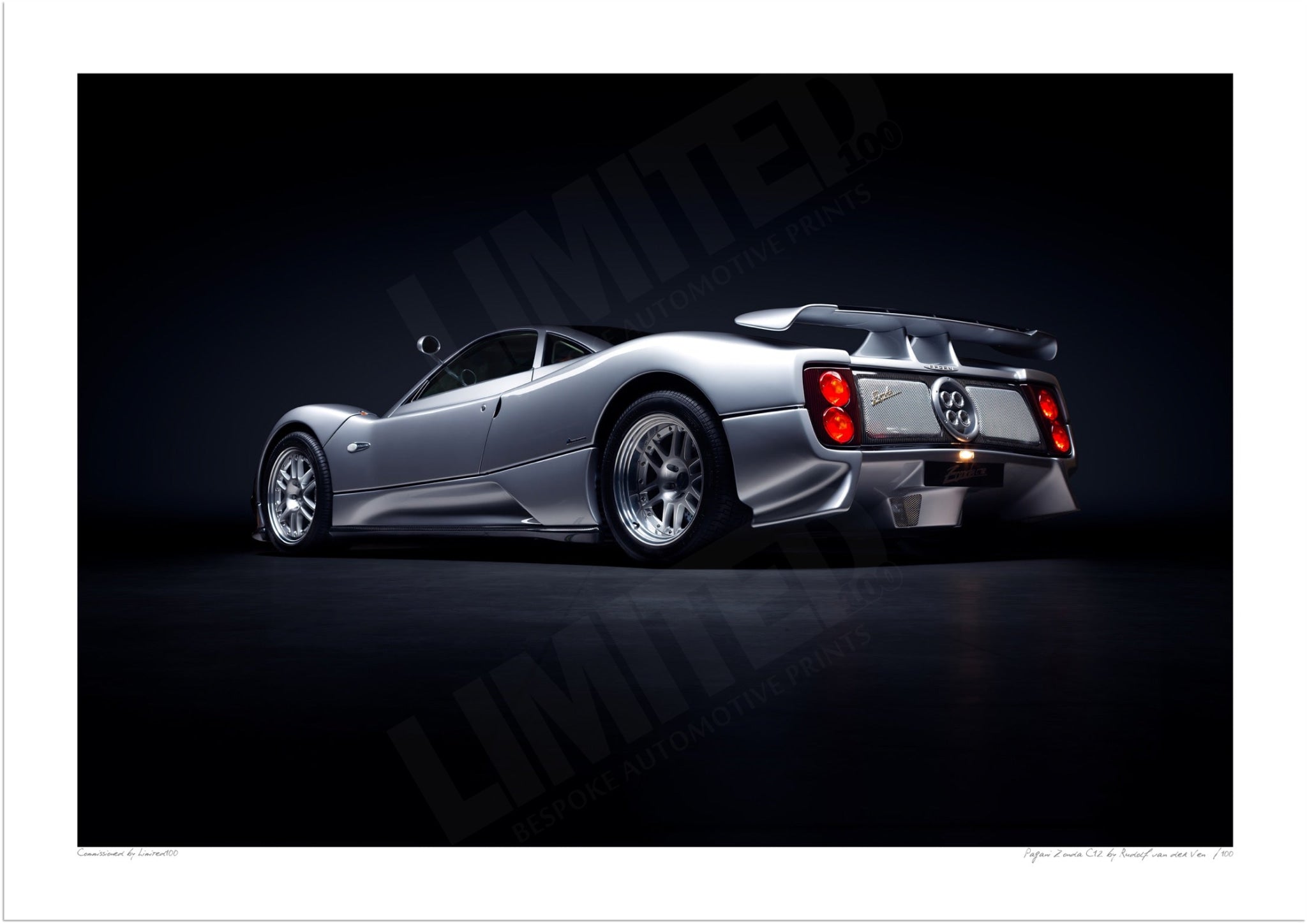 Pagani Zonda C12 A3 (297 x 420 mm / 11.7 x 16.5 in) / Print-Only (Fine Art Paper) / No Mount