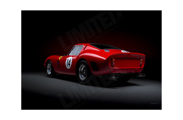 Ferrari 250 GTO (rear) A3 (297 x 420 mm / 11.7 x 16.5 in) / Aluminium Composite / No Mount