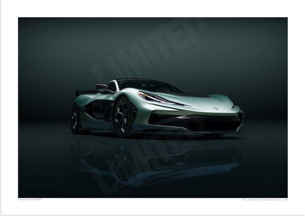 Rimac Nevera R A3 (297 x 420 mm / 11.7 x 16.5 in) / Print-Only (Fine Art Paper) / No Mount