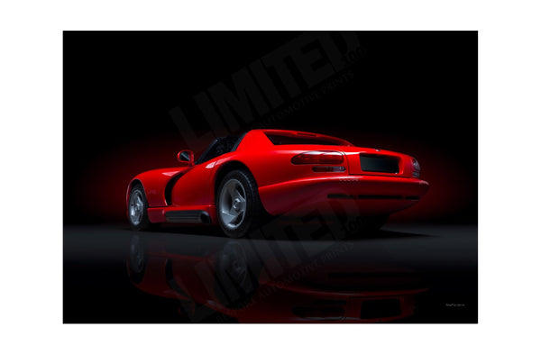 Dodge Viper RT/10 A3 (297 x 420 mm / 11.7 x 16.5 in) / Aluminium Composite / No Mount