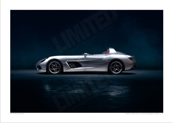Mercedes-Benz SLR McLaren Stirling Moss A3 (297 x 420 mm / 11.7 x 16.5 in) / Print-Only (Fine Art Paper) / No Mount