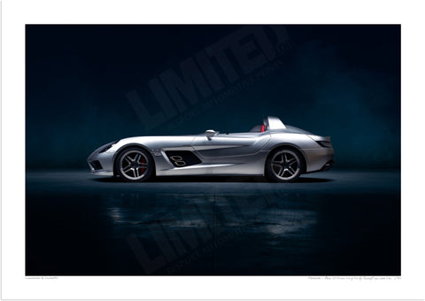 Mercedes-Benz SLR McLaren Stirling Moss A3 (297 x 420 mm / 11.7 x 16.5 in) / Print-Only (Fine Art Paper) / No Mount