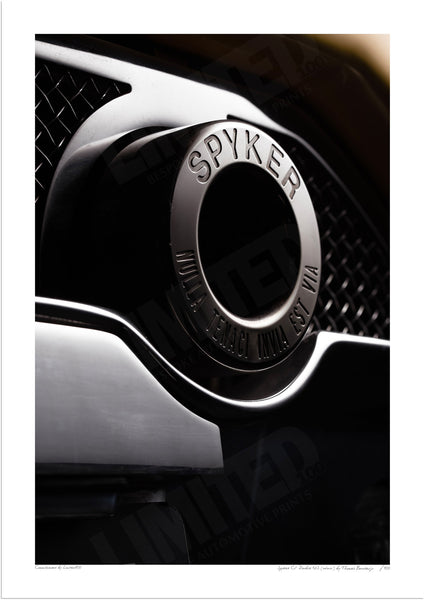 Spyker C8 Double 12 S (exhaust) - A3 (297 x 420 mm / 11.7 x 16.5 in) / Print-Only (Fine Art Paper) / No Mount