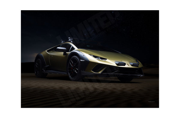 Lamborghini Huracán Sterrato A3 (297 x 420 mm / 11.7 x 16.5 in) / Aluminium Composite / No Mount