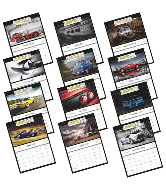 Premium wall calendar for petrolheads