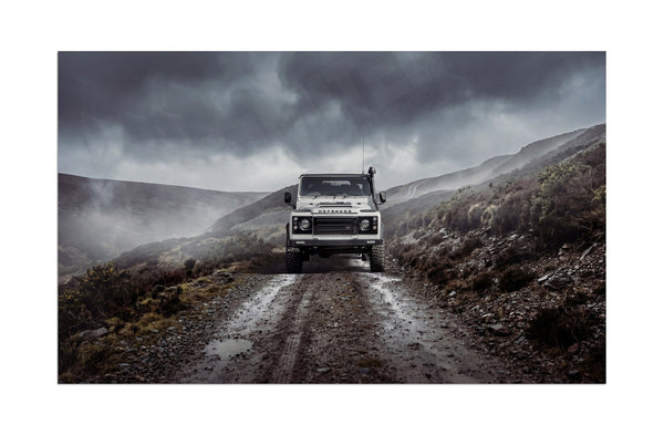 Land Rover Defender 90 in Yorkshire S (420 x 255 mm) / Aluminium Composite / No Mount