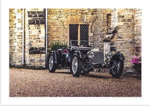 Aston Martin Short Chassis Le Mans 1933 at Turvey Abbey (Departure)