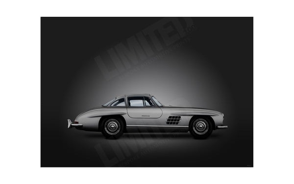 Mercedes-Benz 300 SL (silver on black)