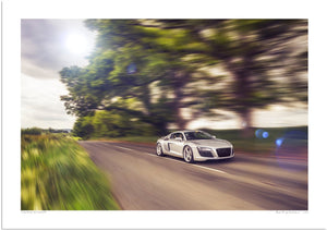 Audi R8 in the Clent Hills