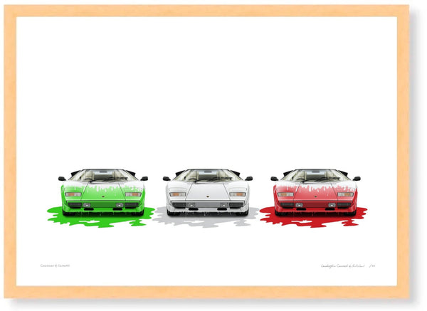 Lamborghini Countach (tricolore)
