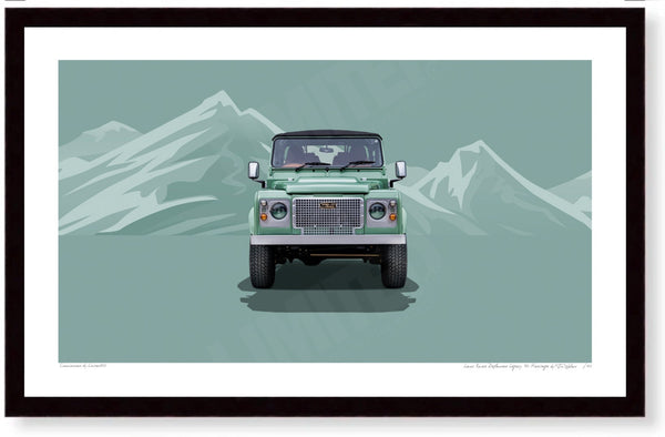 Land Rover Defender Legacy 90 Heritage (green mountains)